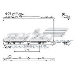 PL062695 Koyorad radiador refrigeración del motor