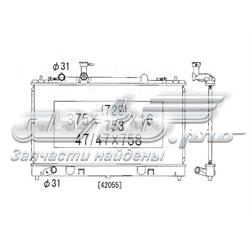 PL061678 Koyorad radiador refrigeración del motor