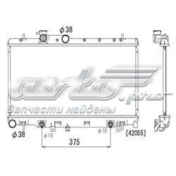 PL090865 Koyorad radiador refrigeración del motor