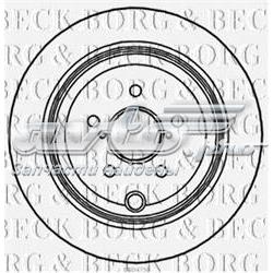 BBD4756 Borg&beck disco de freno trasero