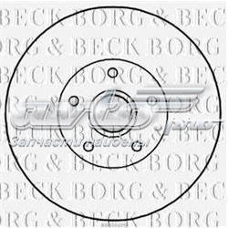 BBD5838S Borg&beck disco de freno trasero