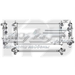 54 A1225 FPS radiador refrigeración del motor