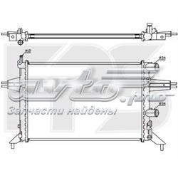 52A301 FPS radiador refrigeración del motor