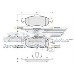 BD S105 Starline pastillas de freno delanteras