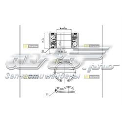 LO 03423 Starline cojinete de rueda delantero