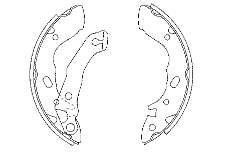 5830524A20 Hyundai/Kia zapatas de frenos de tambor traseras