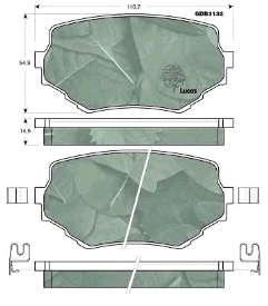 1A503323Z Suzuki pastillas de freno delanteras