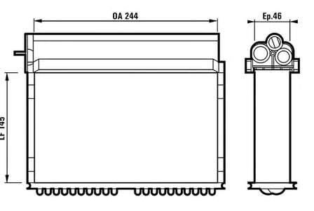 Radiador de calefacción 70511 Nissens