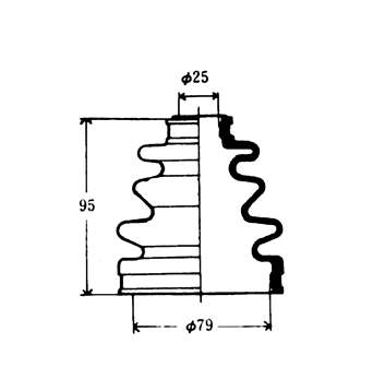 0443820330 Toyota fuelle, árbol de transmisión delantero interior