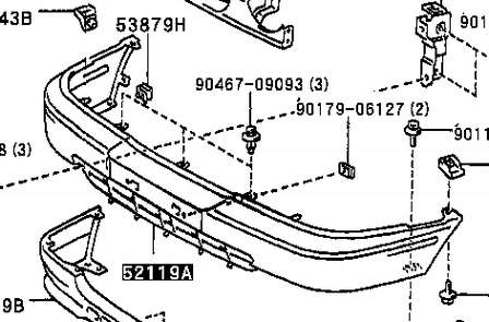 521191E020 Toyota parachoques delantero