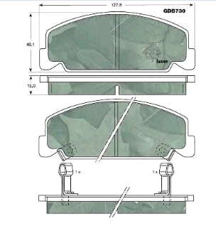 0449212040 Toyota pastillas de freno traseras