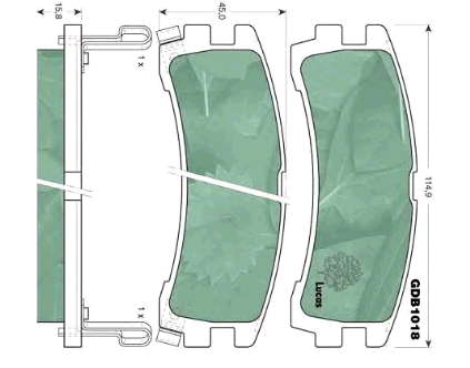 586005262 Isuzu pastillas de freno delanteras