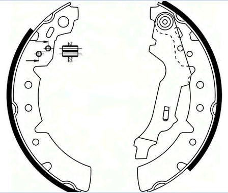 0449502020 Toyota zapatas de frenos de tambor traseras