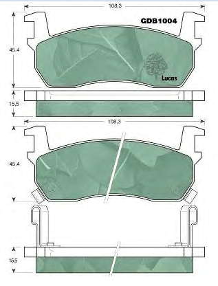 DA06005B25 Nissan pastillas de freno delanteras