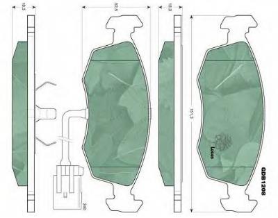 6521375 Ford pastillas de freno delanteras