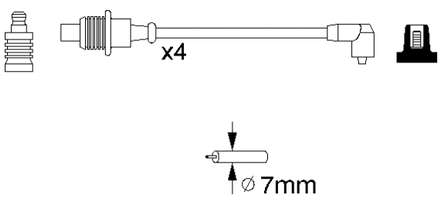 LS50 Champion juego de cables de encendido