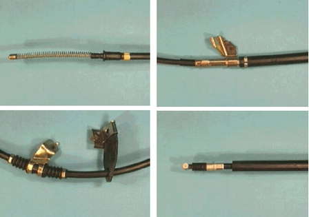 MMB520893 Mitsubishi cable de freno de mano trasero derecho