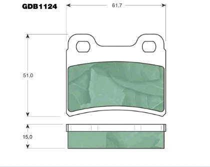 6500959 Ford pastillas de freno traseras