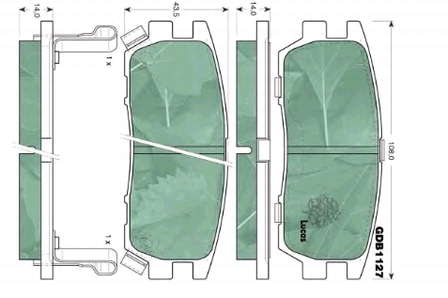 MR205269 Mitsubishi pastillas de freno traseras