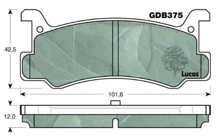 0449287706 Daihatsu pastillas de freno traseras