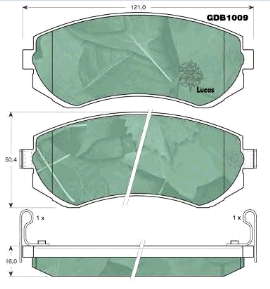 D106M40F25 Nissan pastillas de freno delanteras