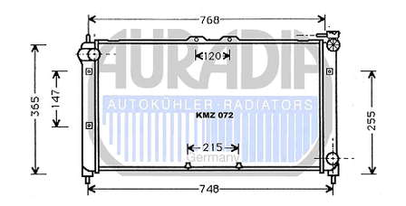 Radiador refrigeración del motor B66S15200B Mazda