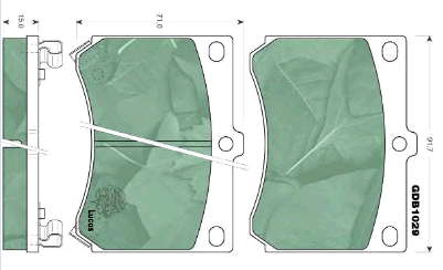 B0YW3323ZB Mazda pastillas de freno delanteras