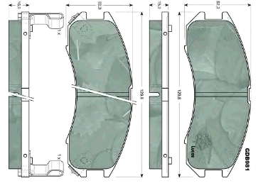 3401278 Ford pastillas de freno delanteras