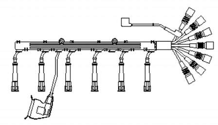 12121710664 BMW juego de cables de encendido