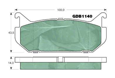 G5Y52643Z Mazda pastillas de freno traseras