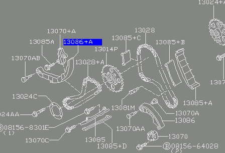 130915M310 Nissan zapata cadena de distribuicion