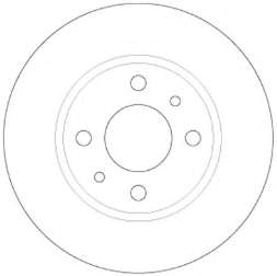 7550923 Fiat/Alfa/Lancia freno de disco delantero