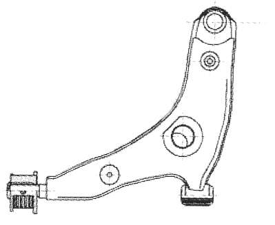 45201-60E01 Suzuki barra oscilante, suspensión de ruedas delantera, inferior derecha