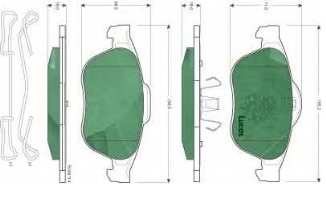 7701206599 Renault (RVI) pastillas de freno delanteras