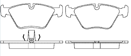 34112282415 BMW pastillas de freno delanteras