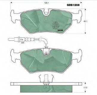 9404251248 Fiat/Alfa/Lancia pastillas de freno traseras