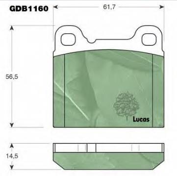 2718245 Volvo pastillas de freno traseras