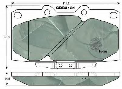 4106074F90 Nissan pastillas de freno delanteras