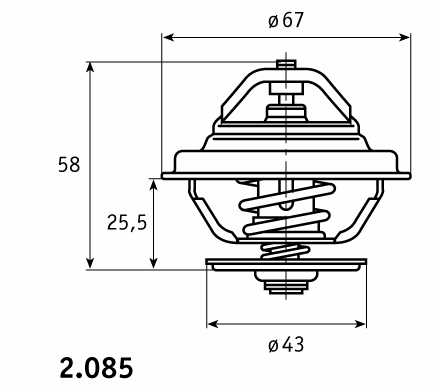 0295024 DAF termostato, refrigerante