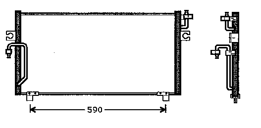 921102F005 Nissan condensador aire acondicionado