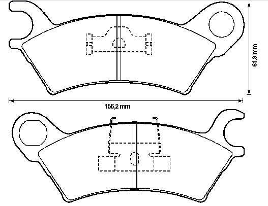 H00149280 Mazda pastillas de freno delanteras