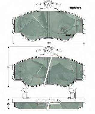 5810144A00 Hyundai/Kia pastillas de freno delanteras