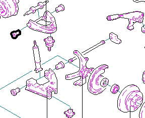 4449005000 Hyundai/Kia silentblock de brazo de suspensión delantero superior