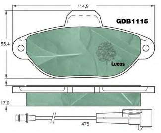 71737178 Fiat/Alfa/Lancia pastillas de freno delanteras