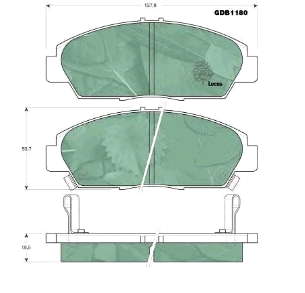 45022SE0509 Honda pastillas de freno delanteras