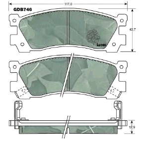 TA012643Z Mazda pastillas de freno traseras