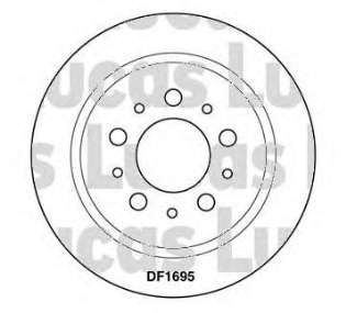 BG2718 Delphi disco de freno trasero