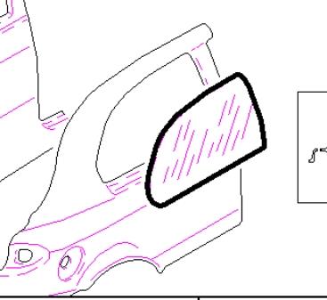  Ventanilla costado superior derecha (lado maletero) para Alfa Romeo 147 937