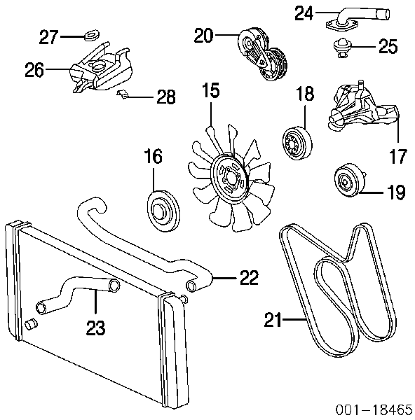 12569351 General Motors correa trapezoidal