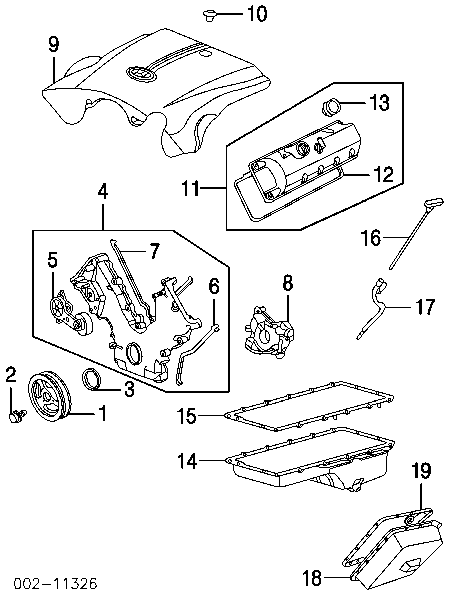 Anillo retén, cigüeñal frontal F5AZ6700A Ford